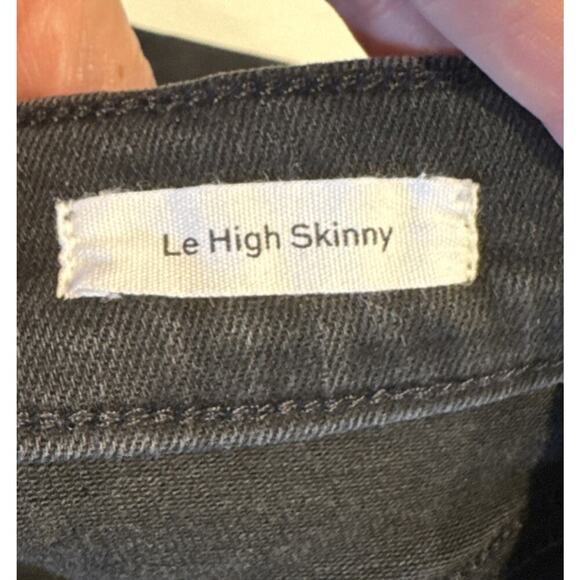 FRAME Size 32 Le High Skinny Jeans Black Denim Style# LHSK710 Condor READ - Picture 7 of 10